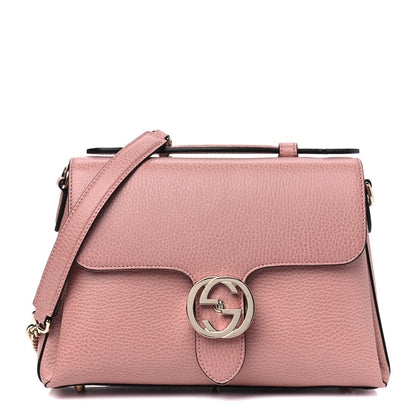 Gucci Dollar Calfskin Interlocking G Top Handle Shoulder Bag Soft Pink 1 of 4