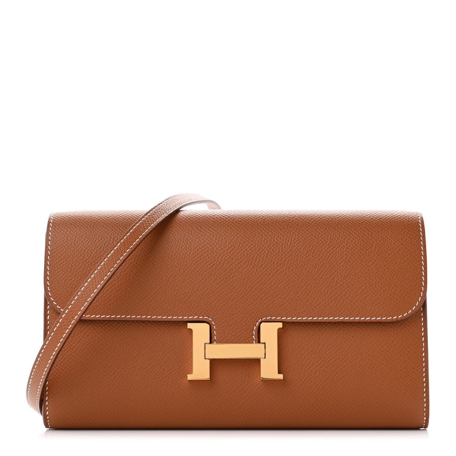 Hermes Epsom Constance Long Wallet To Go Gold 1 of 8