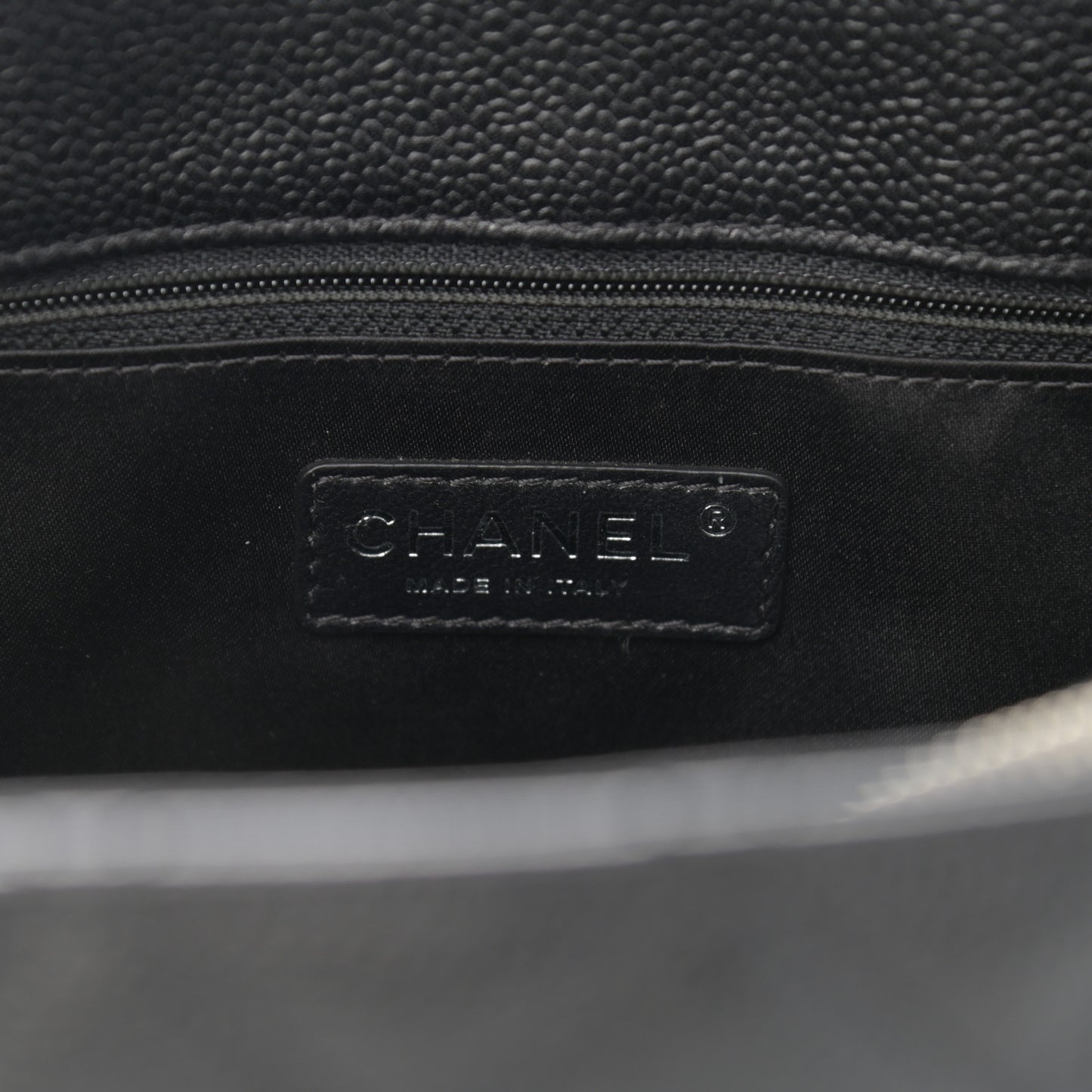 Caviar Quilted Grand Shopping Tote GST Black