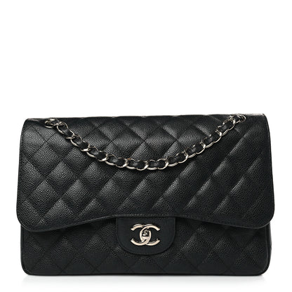 Chanel Caviar Quilted Jumbo Double Flap Black 1 of 9