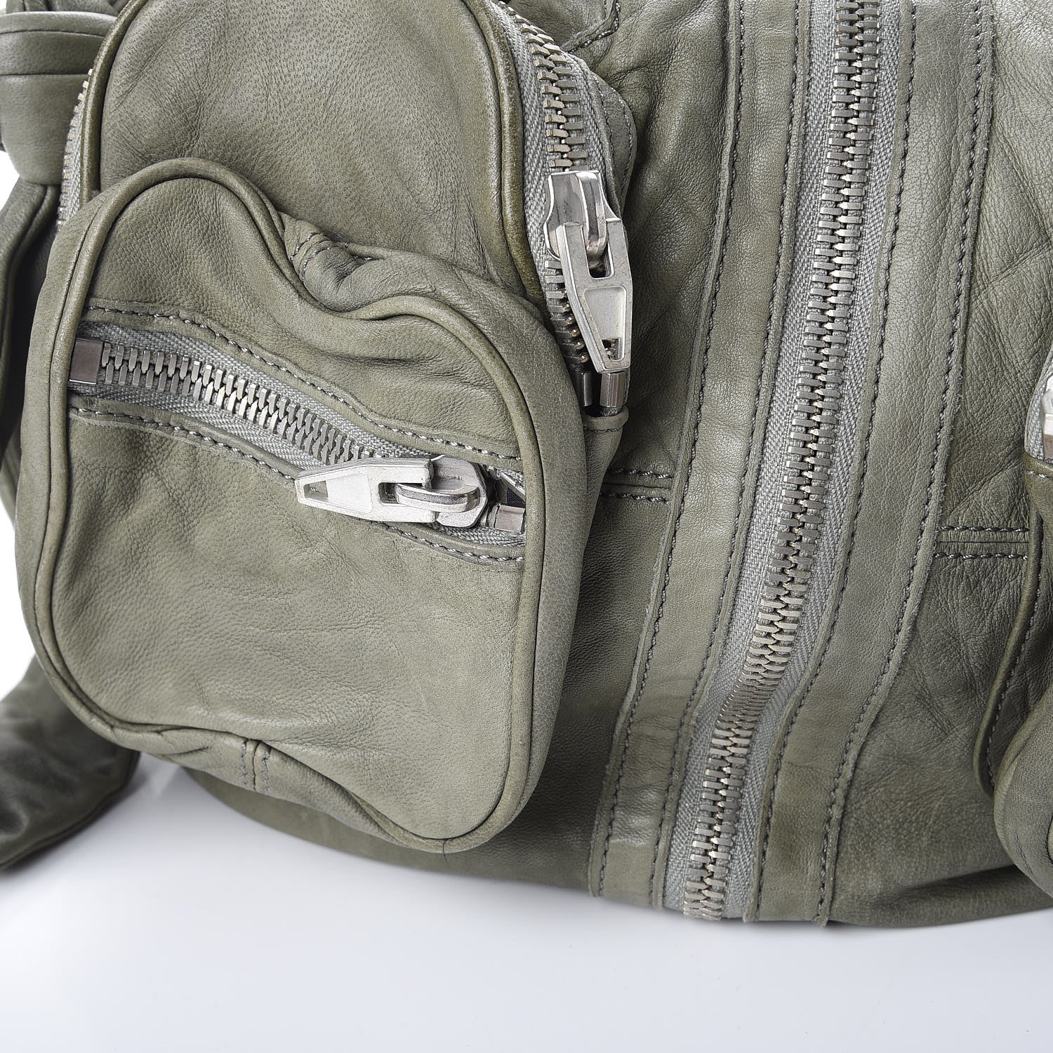 Alexander Wang Lambskin Donna Hobo Shoulder Bag Green 8 of 13
