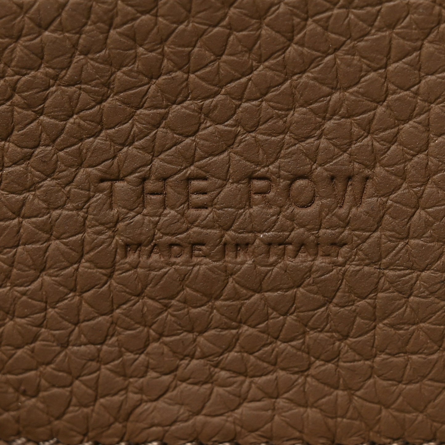 Grained Calfskin Soft Margaux 10 Bag Dark Taupe