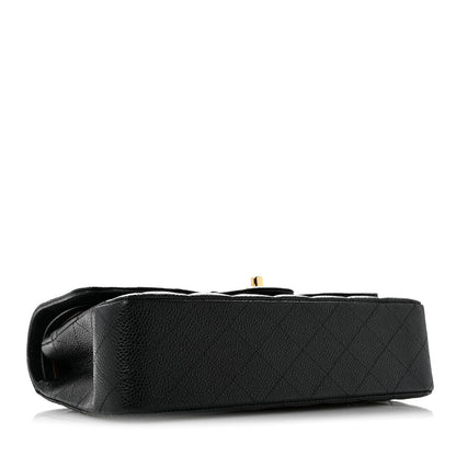 Chanel Caviar Quilted Medium Double Flap Black 4 of 13
