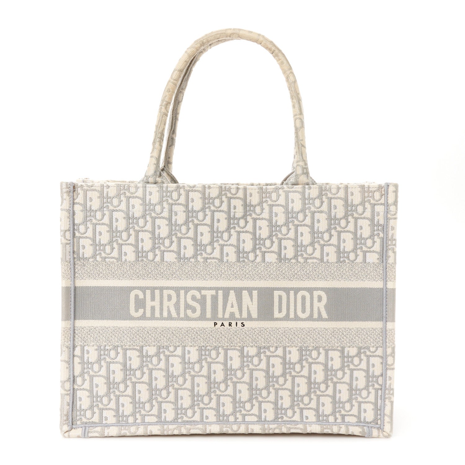Christian Dior Oblique Medium Book Tote Grey 1 of 10