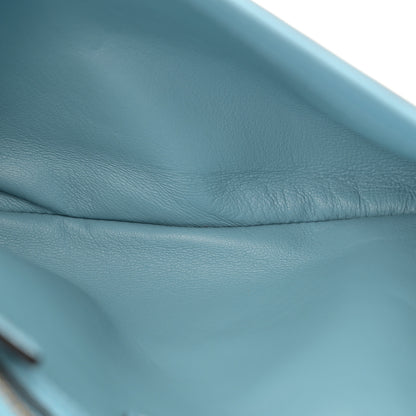 Gucci Roxy Calfskin Blondie Chain Shoulder Flap Bag Cloudy Blue 5 of 12