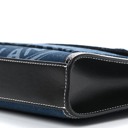 Burberry Denim Smooth Calfskin Mini Pocket Bag Blue 9 of 9
