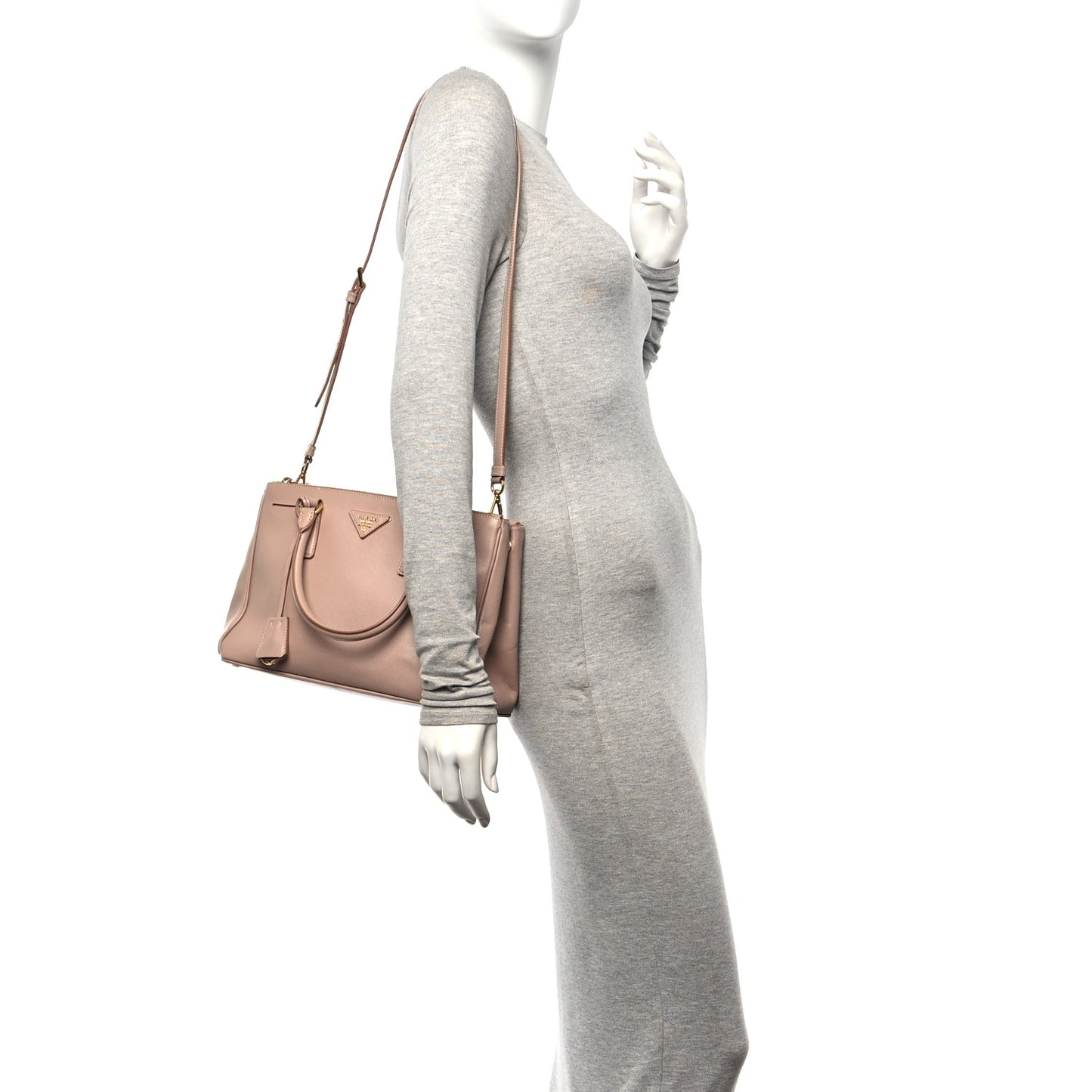 Saffiano Small Galleria Double Zip Tote Cammeo