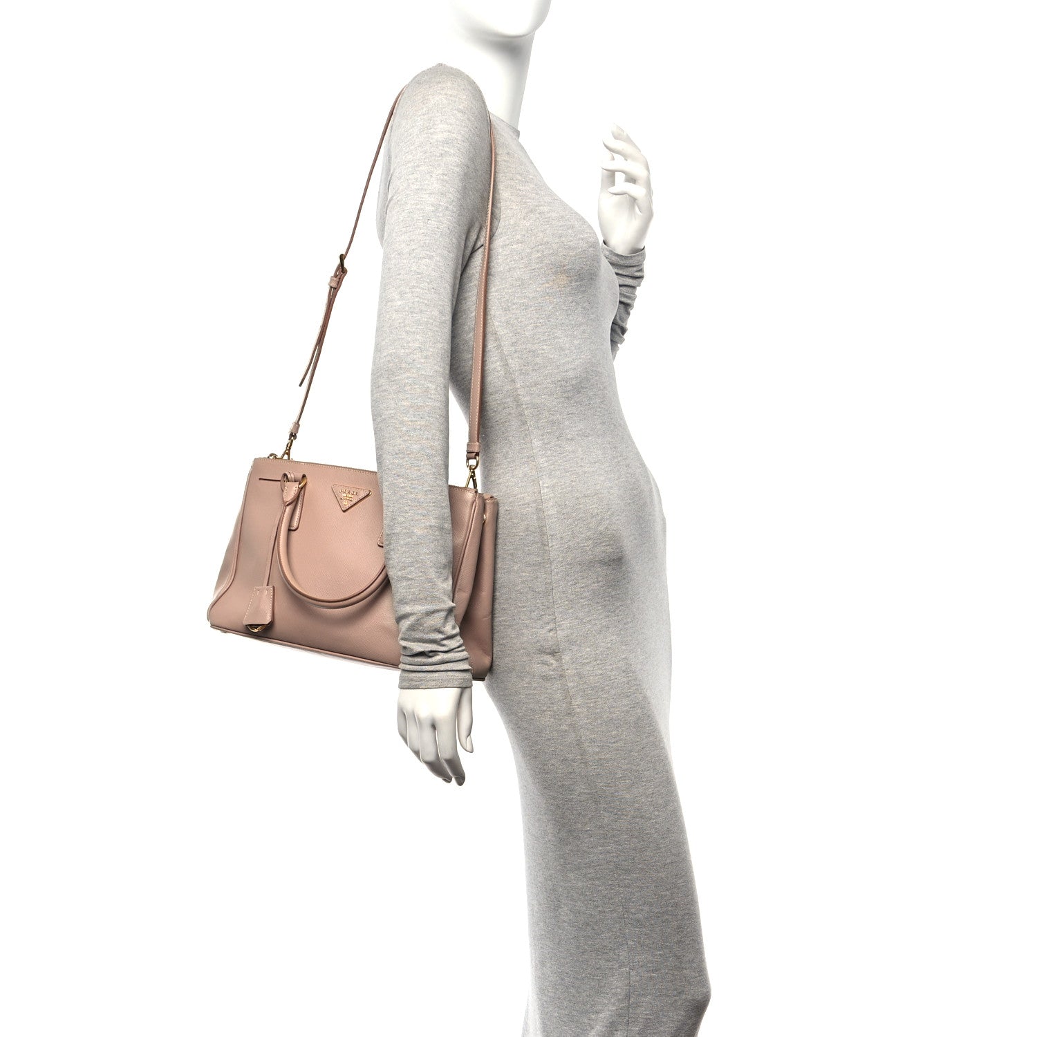 Prada Saffiano Small Galleria Double Zip Tote Cammeo 2 of 19