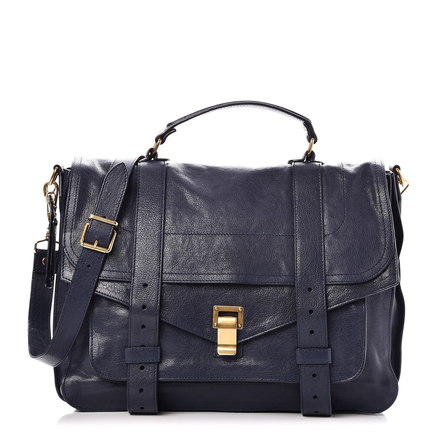 Lambskin Large PS1 Satchel Midnight