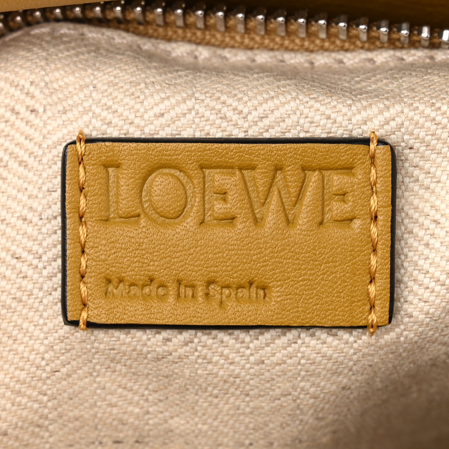 Grained Calfskin Small Puzzle Bag Ocre Yellow