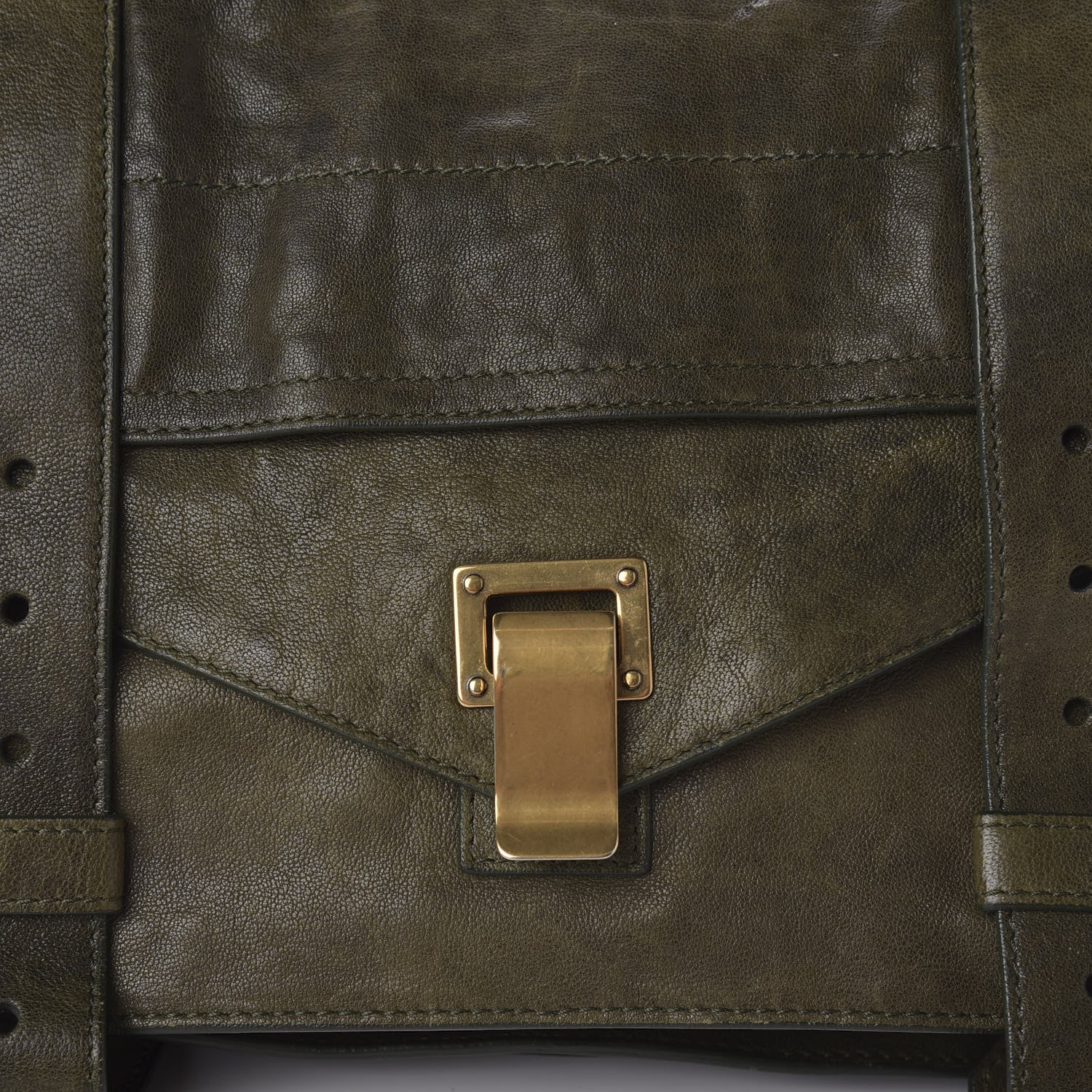 Proenza Schouler Lambskin PS1 Medium Satchel Military 10 of 10