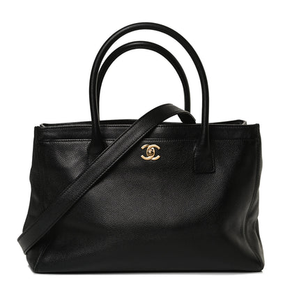 Chanel Calfskin Cerf Executive Shopper Tote Black 2 of 14
