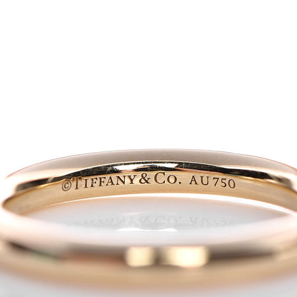 Tiffany 18K Yellow Gold Circle Tag Ring 6 3 of 5