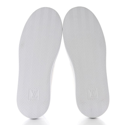 Louis Vuitton Calfskin Monogram Beverly Hills Sneakers 9 White Blue 6 of 21