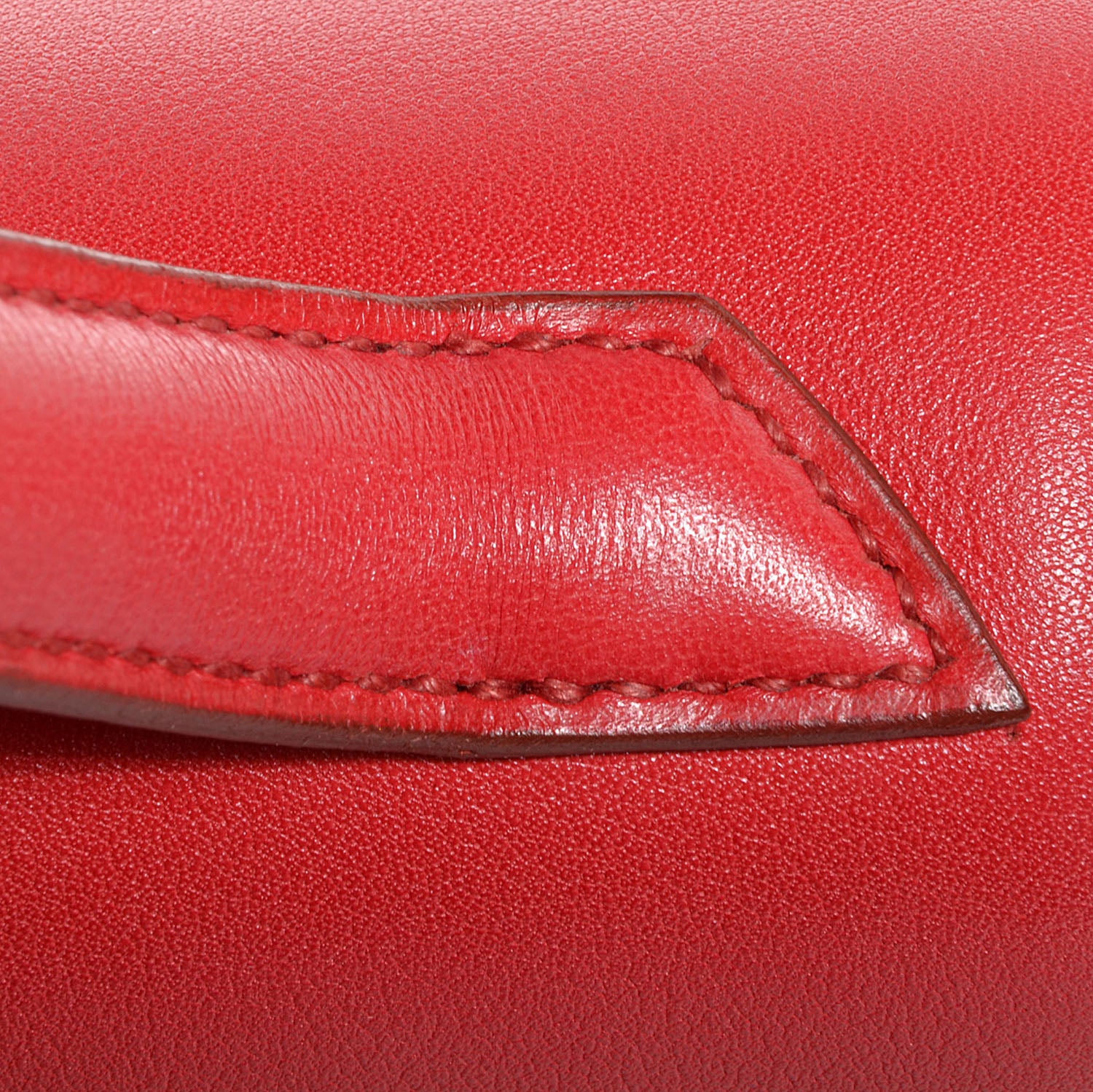 Hermes Veau Gulliver Touareg Abal Handbag Rouge Vif 10 of 10