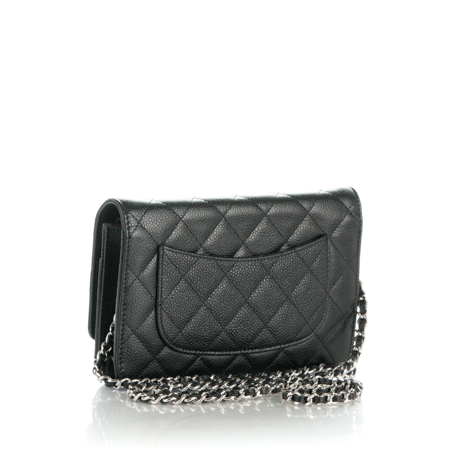 Chanel Caviar Quilted Wallet On Chain WOC Black 3 of 7