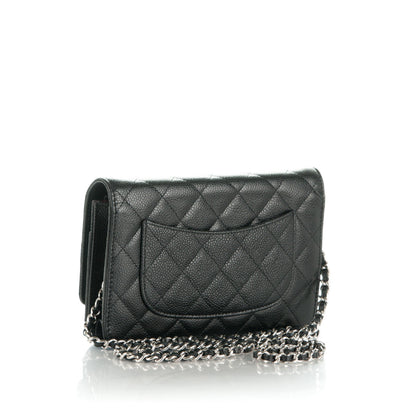 Chanel Caviar Quilted Wallet On Chain WOC Black 3 of 7