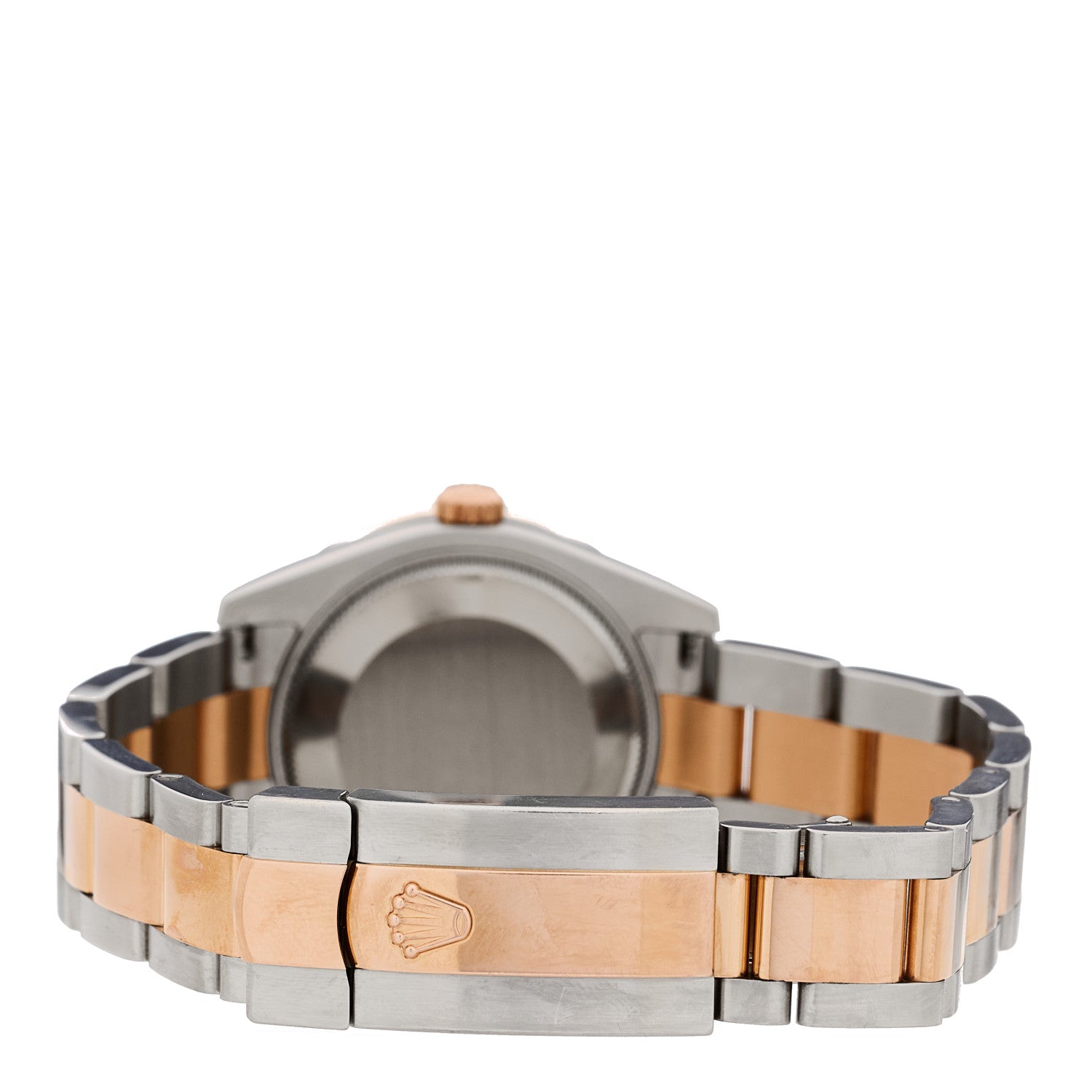 Rolex Stainless Steel 18K Everose Gold Diamond 31mm Oyster Perpetual Datejust Watch Chocolate Roman 178341 3 of 4