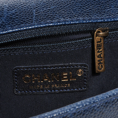 Chanel Caviar Quilted New Medium Boy Flap Navy 5 of 9