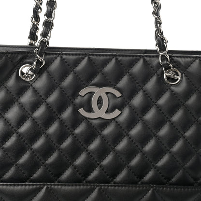 Chanel Calfskin Quilted In The Business North South Tote Black 8 of 10