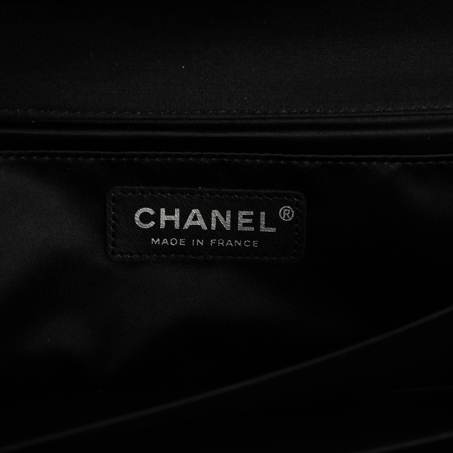 Chanel Satin Ribbon Evening Clutch Black 6 of 8