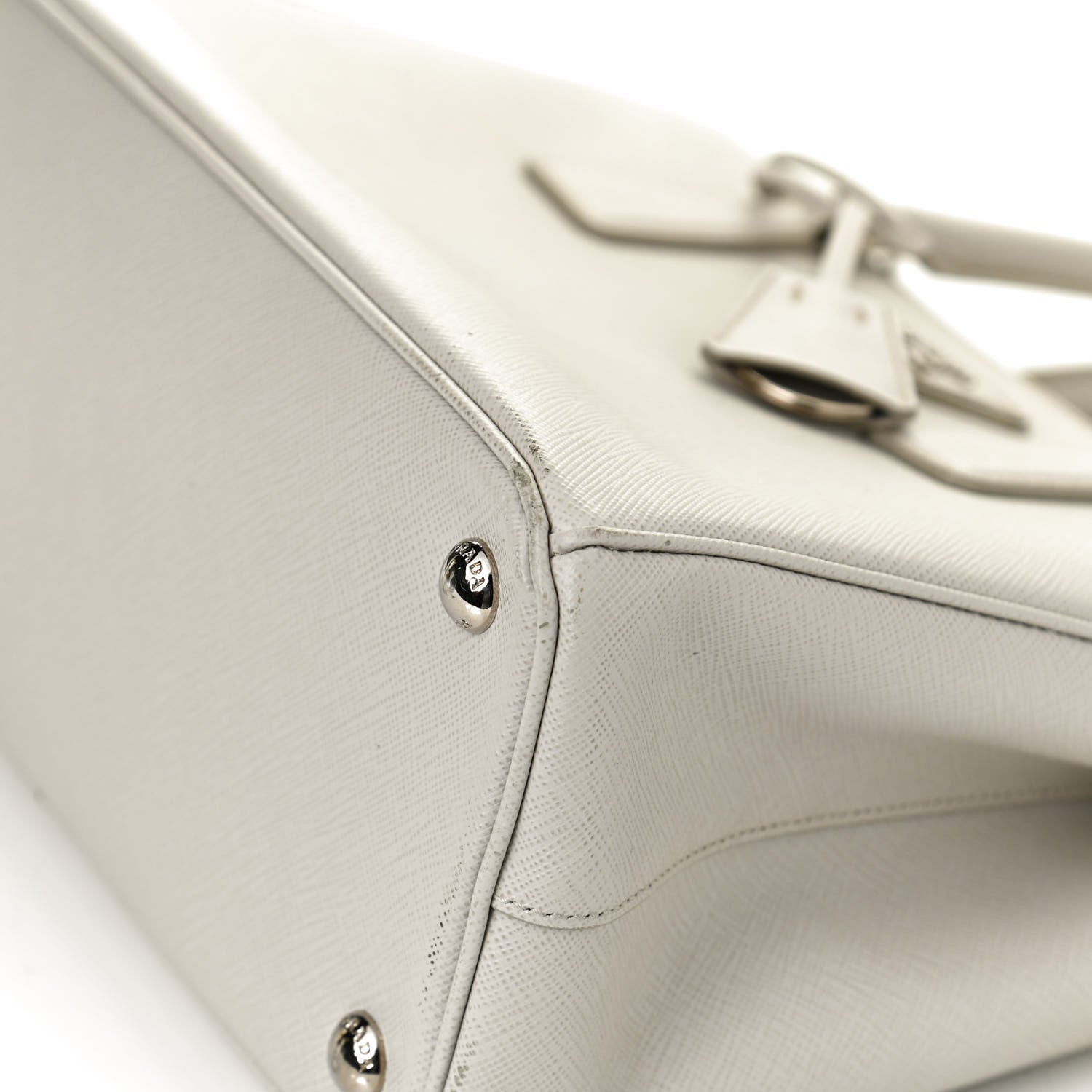 Prada Saffiano Medium Galleria Double Zip Tote Pomice 11 of 11
