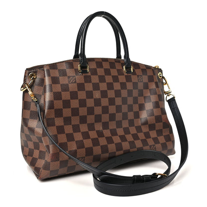 Louis Vuitton Damier Ebene Odeon Tote MM Black 3 of 12