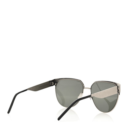 Saint Laurent Aged Metal Cat Eye SLM43 Sunglasses Sliver 4 of 7