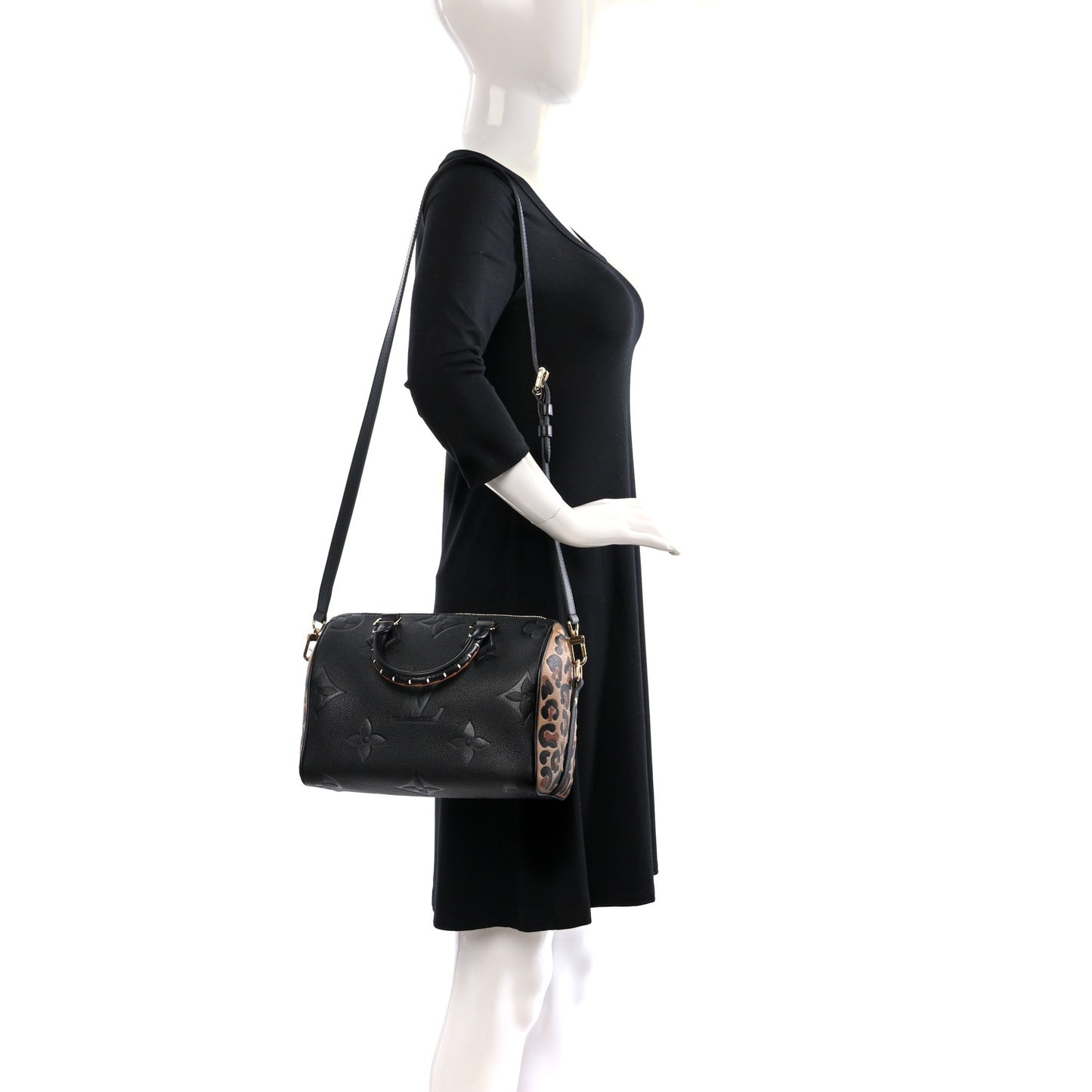 Empreinte Monogram Giant Wild At Heart Speedy Bandouliere 25 Black