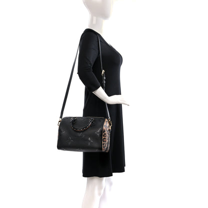 Louis Vuitton Empreinte Monogram Giant Wild At Heart Speedy Bandouliere 25 Black 2 of 8