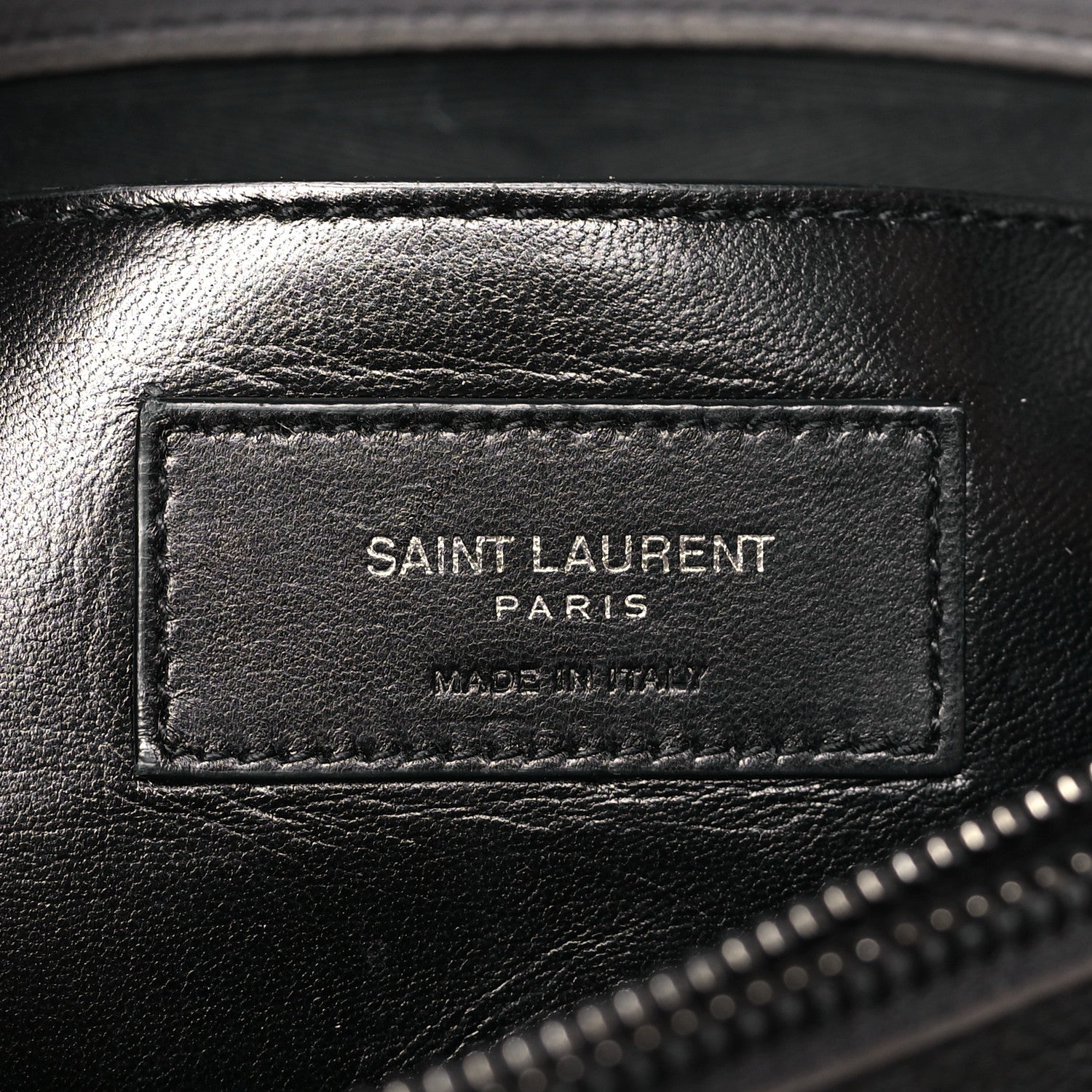 Saint Laurent Sheepskin Matelasse Chevron Monogram Large College Satchel Dark Anthracite 6 of 13