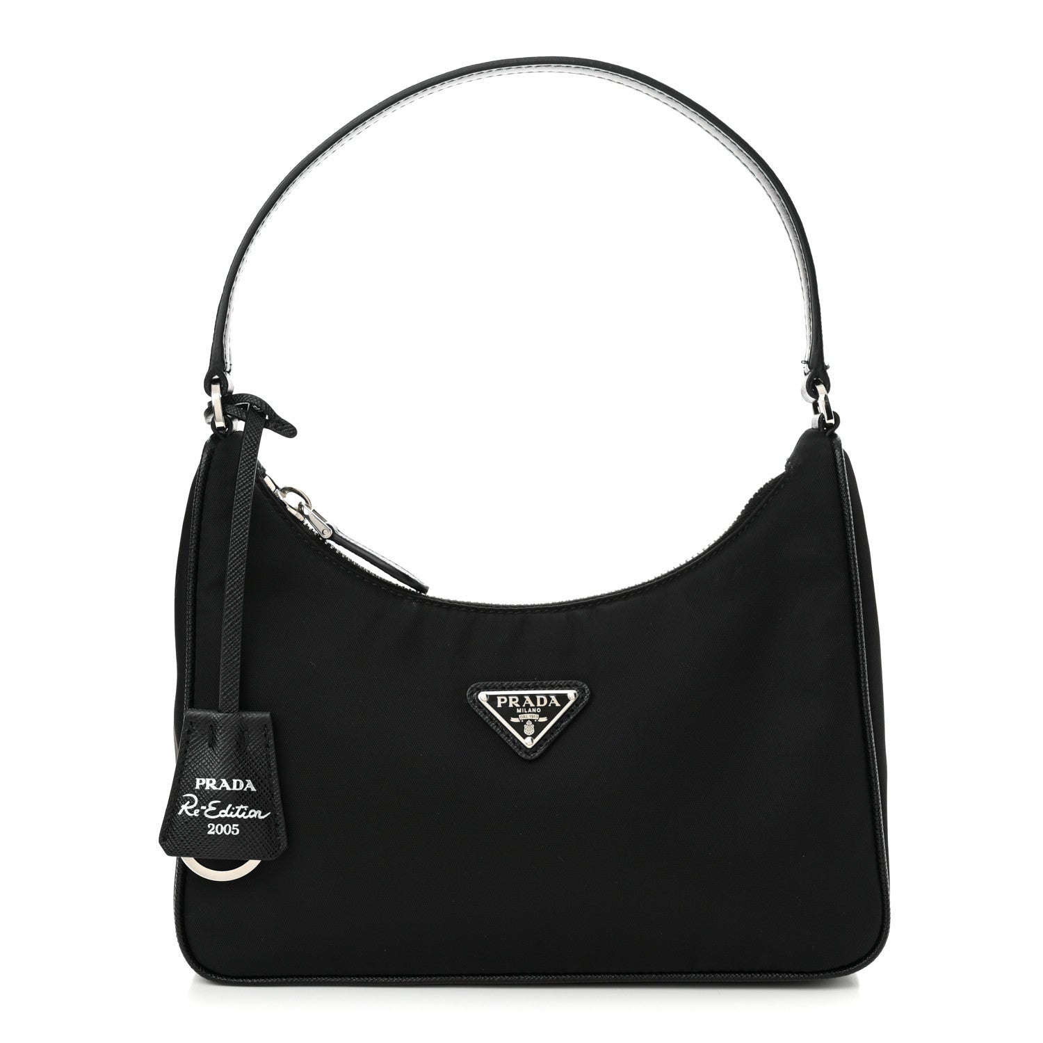 Prada Tessuto Nylon Saffiano Mini Re-Edition 2005 Bag Black 1 of 13