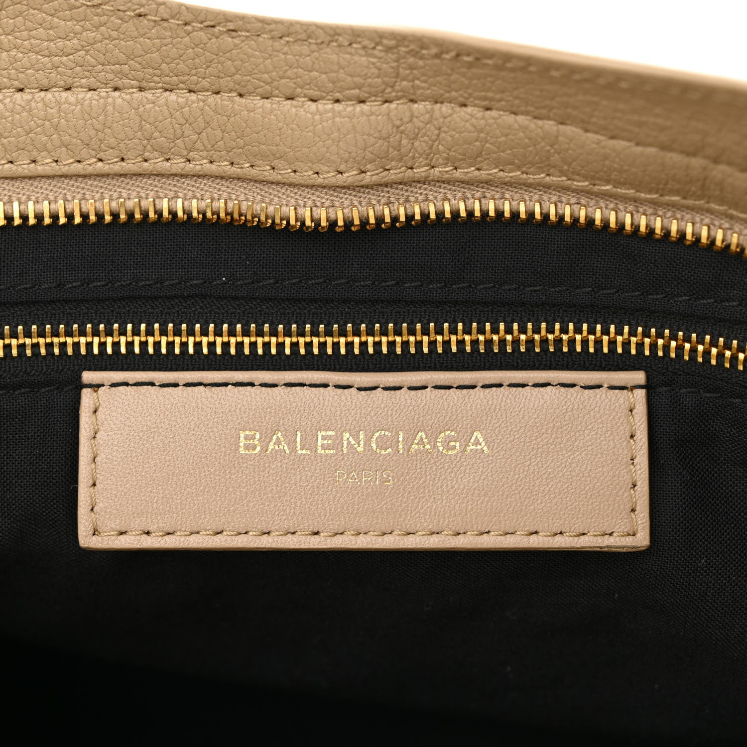 Balenciaga Shiny Goatskin Gold Metallic Edge Hardware City Beige Sahara 6 of 10