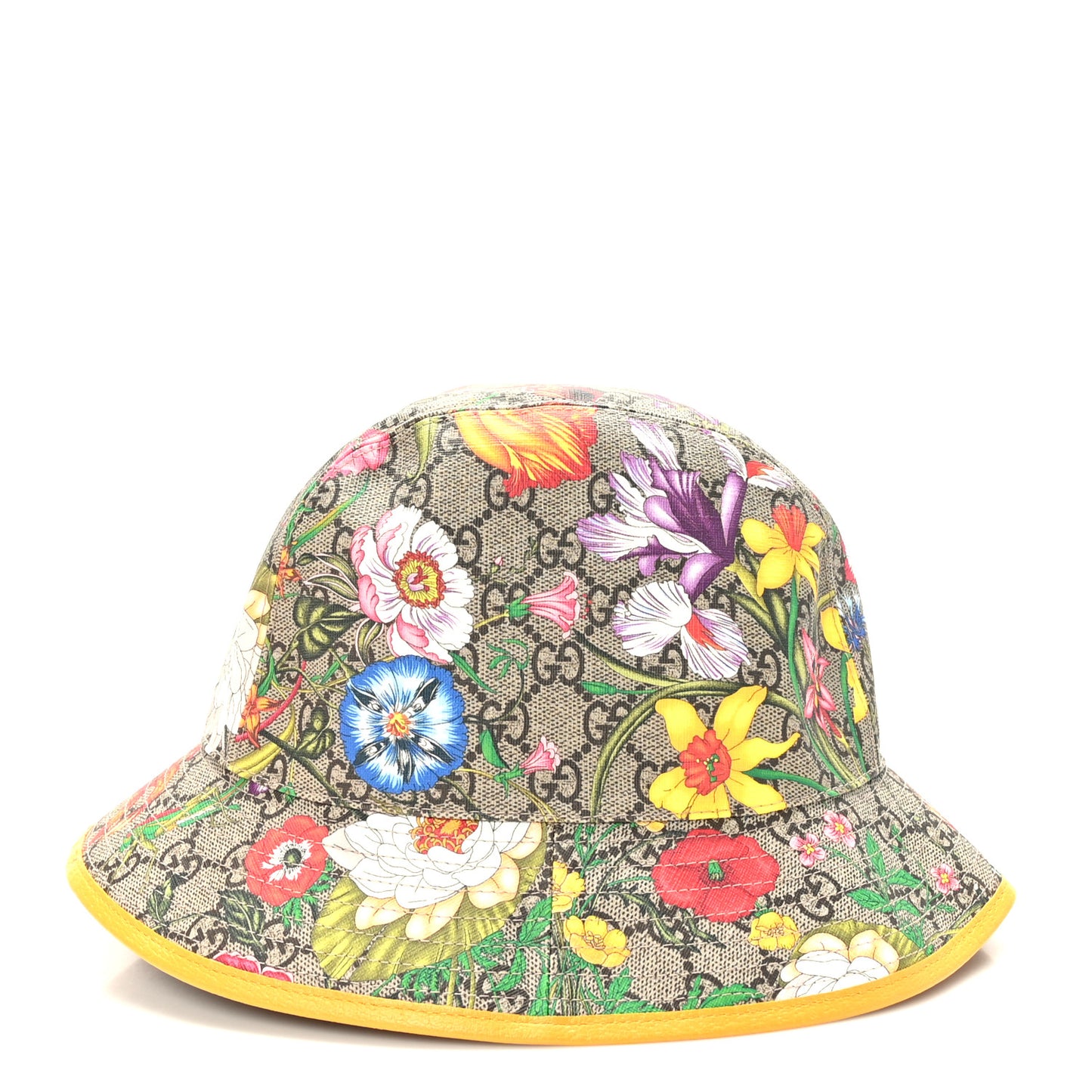 GG Supreme Monogram Flora Bucket Hat 56