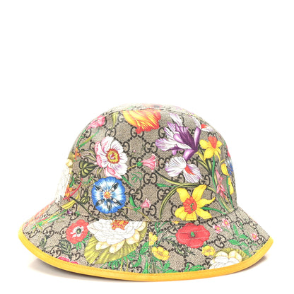 Gucci GG Supreme Monogram Flora Bucket Hat 56 3 of 8