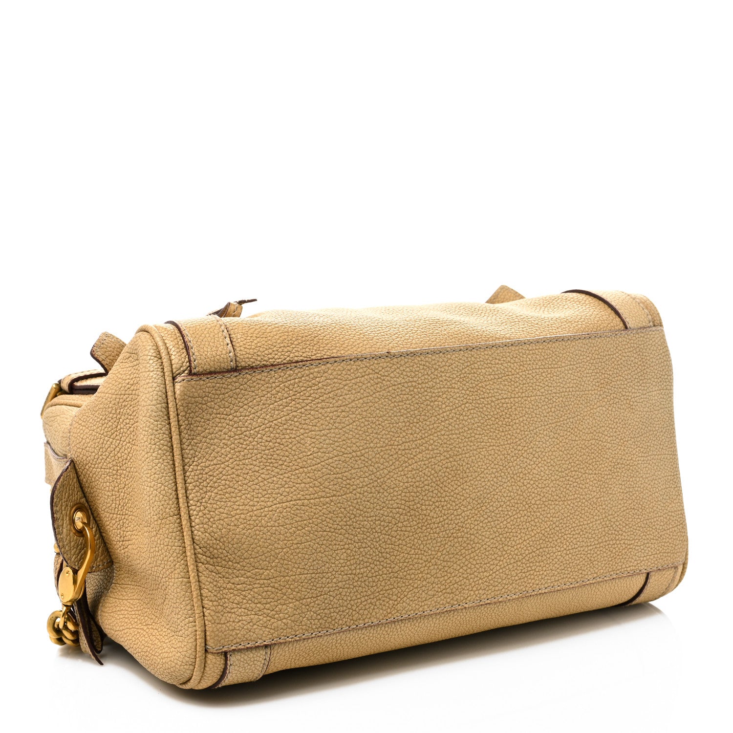 Dolce & Gabbana Metallic Grained Calfskin Miss Easy Way Boston Bag Gold 3 of 8