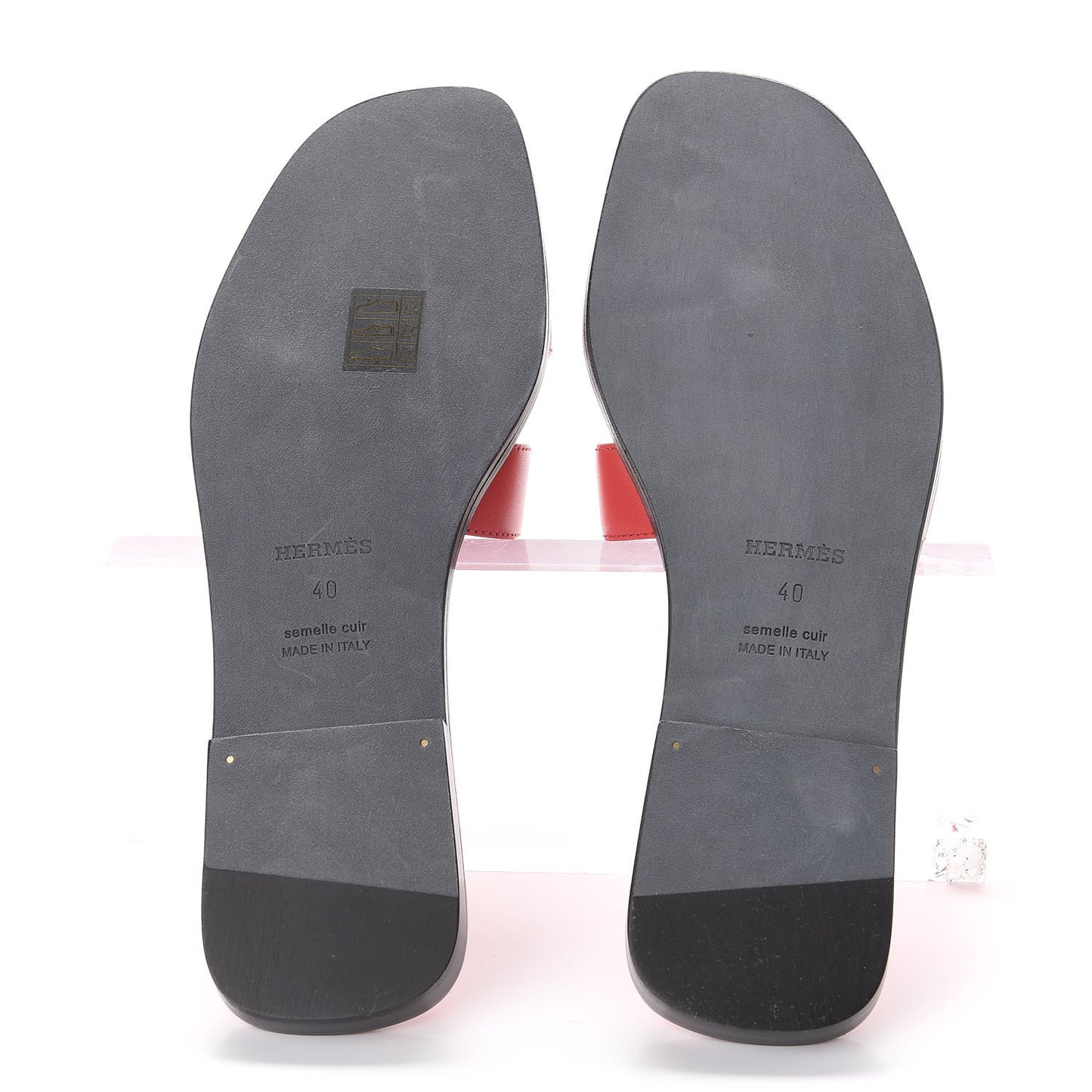 Calfskin Oran Sandals 40 Rose Cotinga