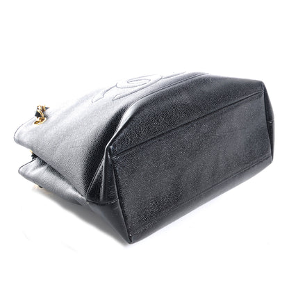Chanel Caviar CC Shopper Tote Black 4 of 7