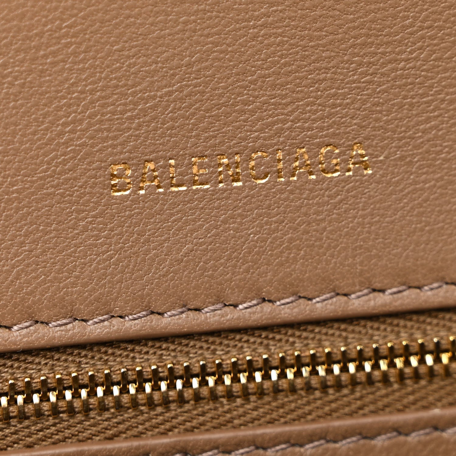 Balenciaga Coated Canvas BB Monogram Small Hourglass Top Handle Bag Beige Brown 6 of 11