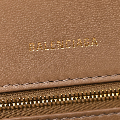 Balenciaga Coated Canvas BB Monogram Small Hourglass Top Handle Bag Beige Brown 6 of 11