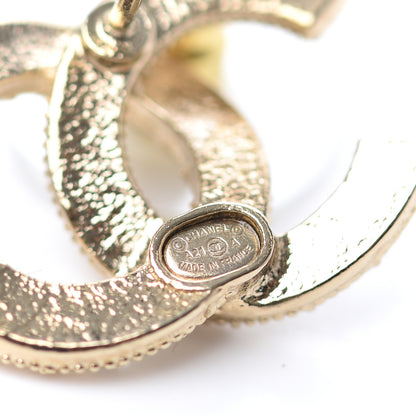 Chanel Crystal Pearl CC Earrings Gold 4 of 4