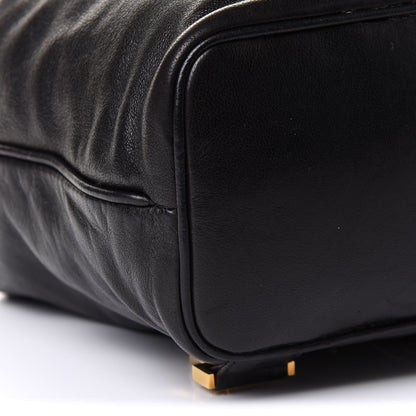 Chanel Lambskin CC Drawstring Backpack Black 9 of 10