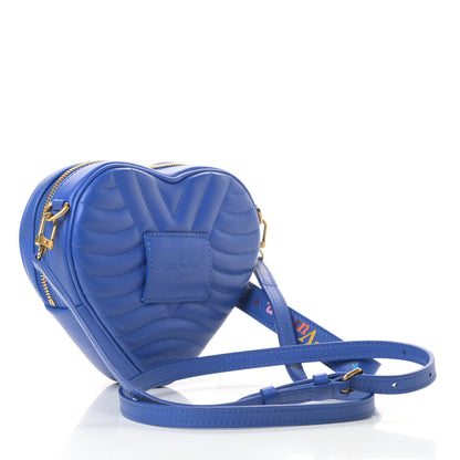 Louis Vuitton Calfskin New Wave Heart Bag Bleu Neon 3 of 12