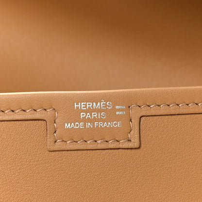 Hermes Swift Lizard Jige Elan Touch 29 Clutch Biscuit Ombre 6 of 8