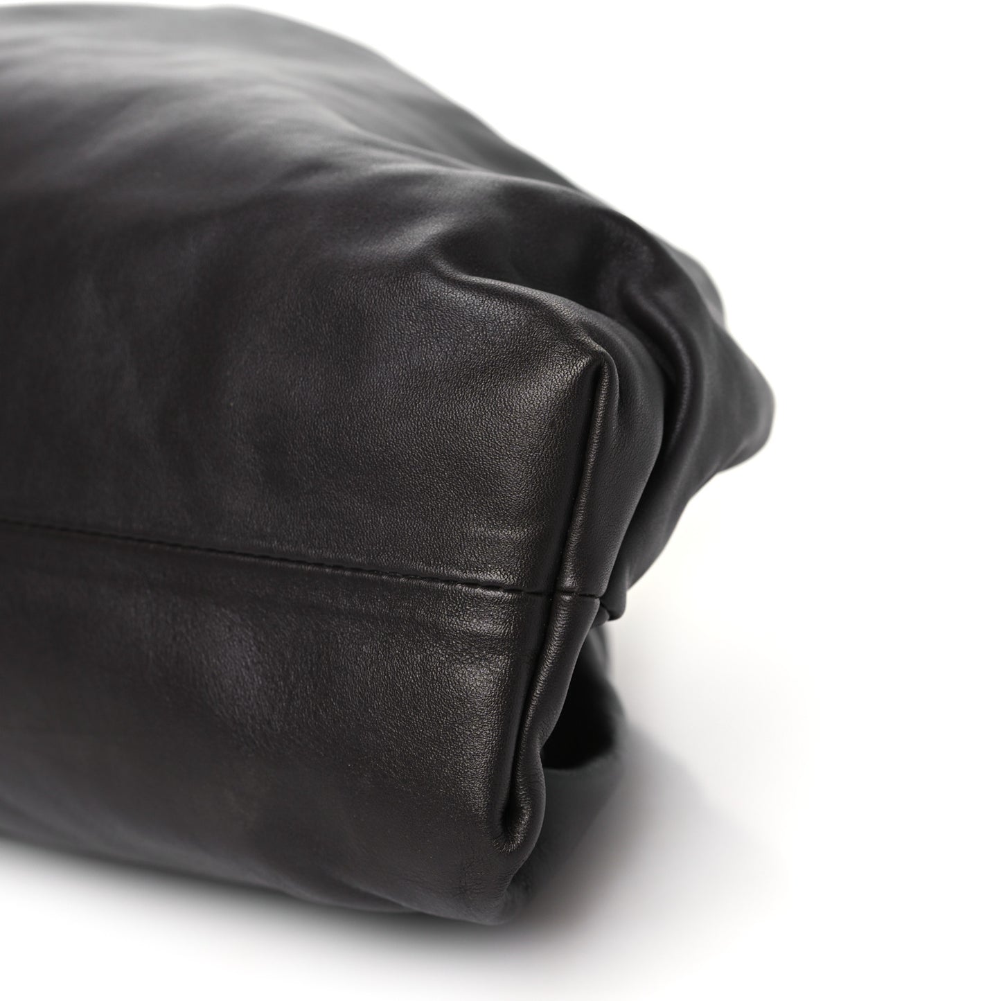 Smooth Butter Calf The Pouch Oversized Clutch Fondant