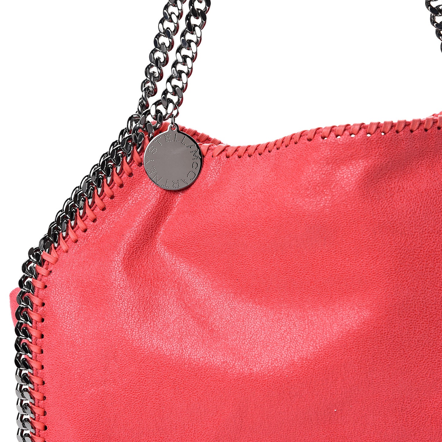 Shaggy Deer Small Falabella Tote Pink Fluo