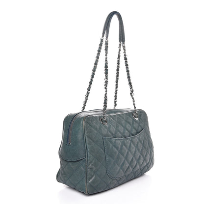 Chanel Caviar Quilted Large Paradoxal Camera Case Turquoise 3 of 20