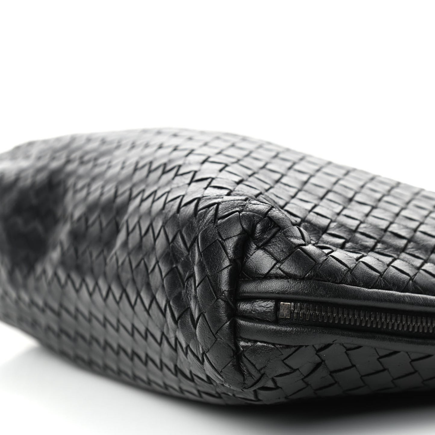 Nappa Intrecciato Nodini Crossbody Messenger Black