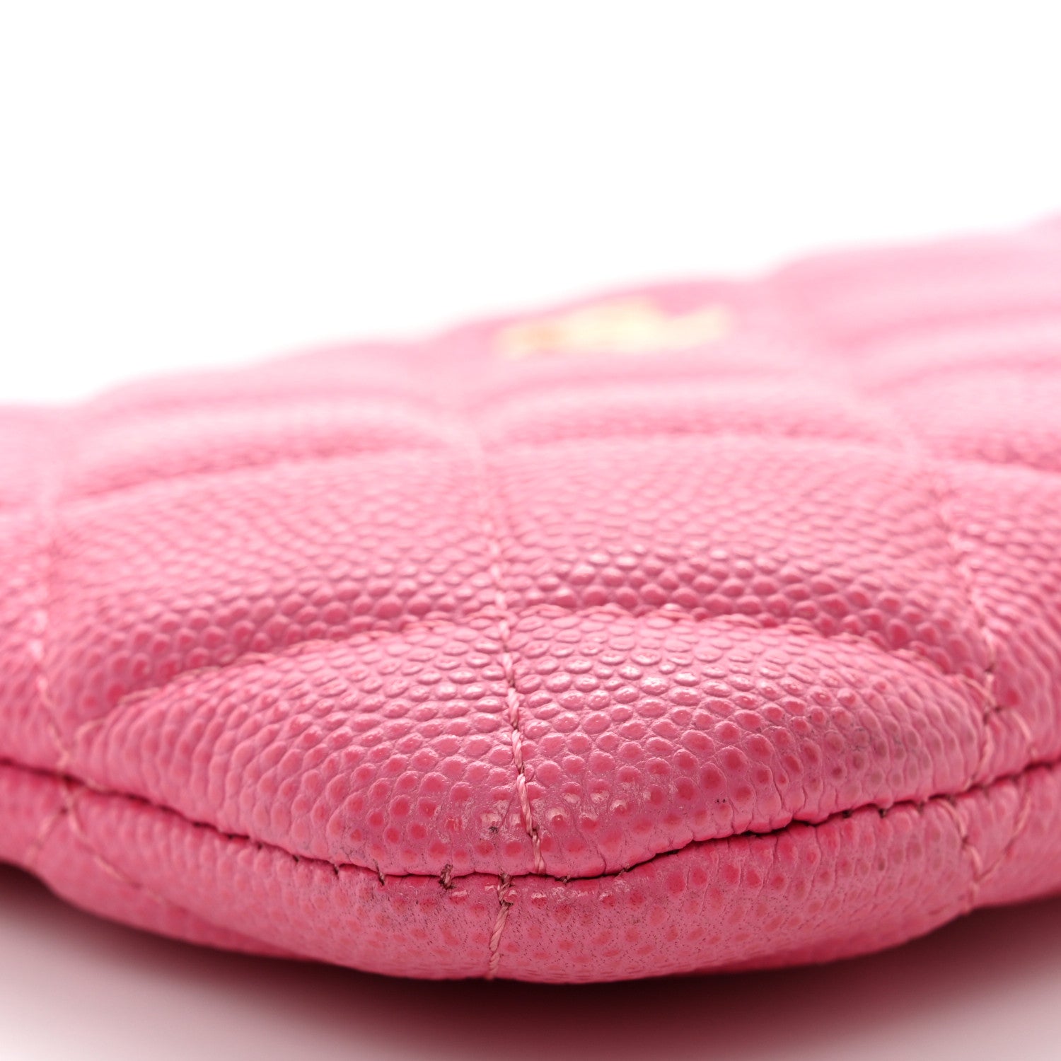 Chanel Caviar Quilted Small Cosmetic Case Pink 7 of 11