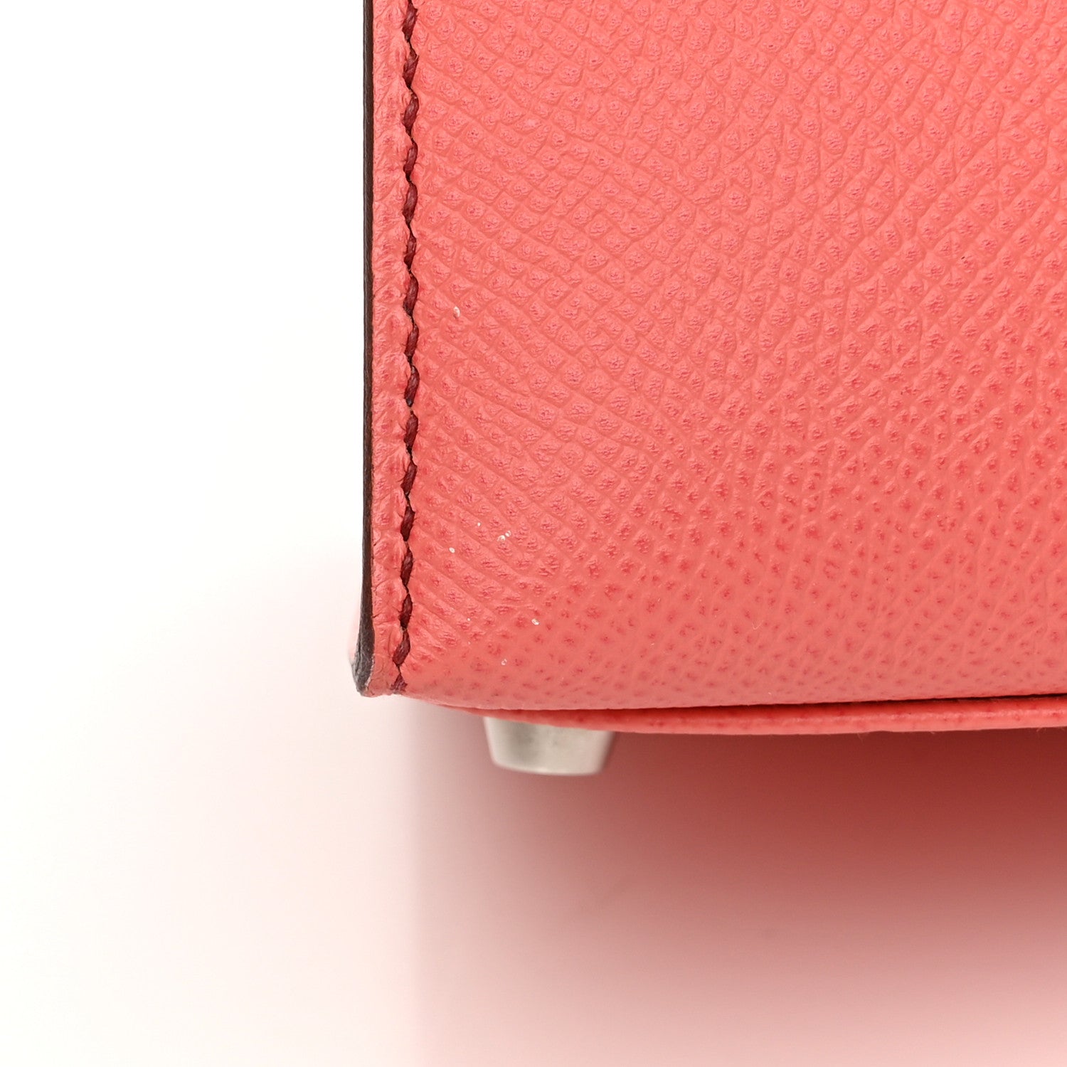 Hermes Epsom Kelly Flag Sellier 35 Corail Flamingo Pink 11 of 13